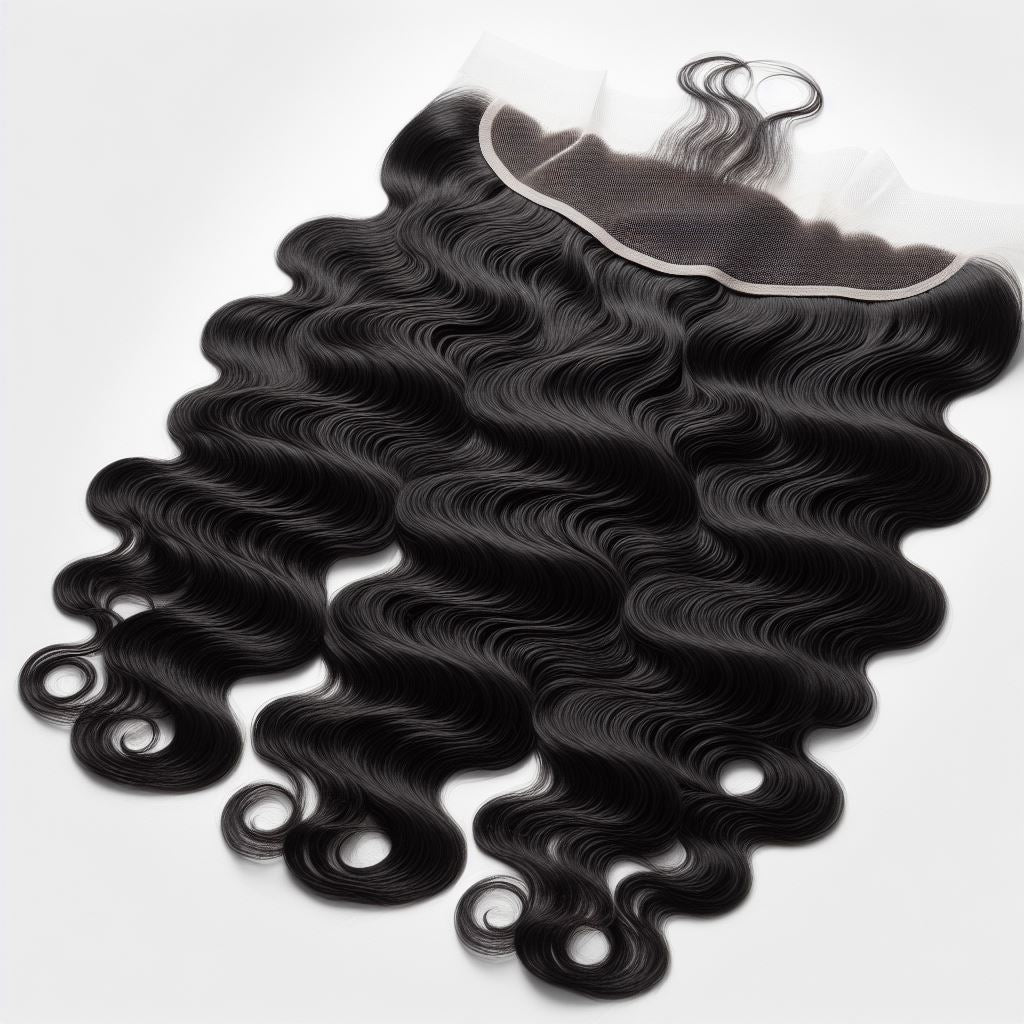 HD 5x5 & 7x7 Deep Wave Closure made from 100% human hair with soft, defined curls and transparent HD lace for a seamless natural hairline.