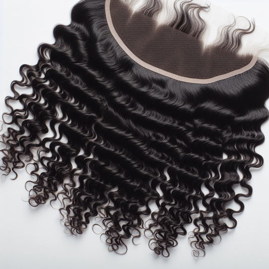 13X4 /13X6 HD NATURAL BLACK DEEP WAVY FRONTAL