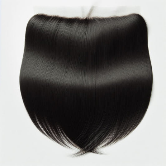 HD Natural Black Straight Frontal with 13x4/13x6 lace base, made from 100% human hair for a seamless, natural hairline finish.