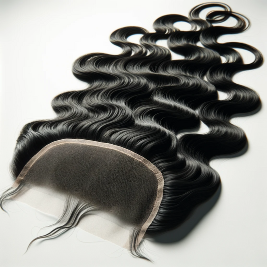 HD 5x5 & 7x7 Body Wave Closure made from 100% natural human hair with soft, silky waves and transparent HD lace for a seamless hairline.