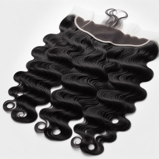 HD 5x5 & 7x7 Deep Wave Closure made from 100% human hair with soft, defined curls and transparent HD lace for a seamless natural hairline.